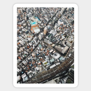 Tokyo Cityscape From Above Sticker